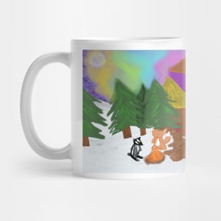 Winter animals illustration 2 Mug